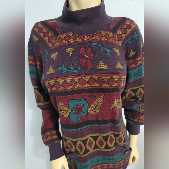 Karen Kane Easy Wear Vintage Sweater Dress Size Medium - Picture 4 of 10